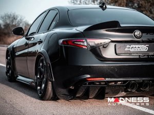 Alfa Romeo Giulia Quadrifoglio GTAm Conversion Kit by PariS'5 GaraGe - Rear Diffuser - Carbon Fiber